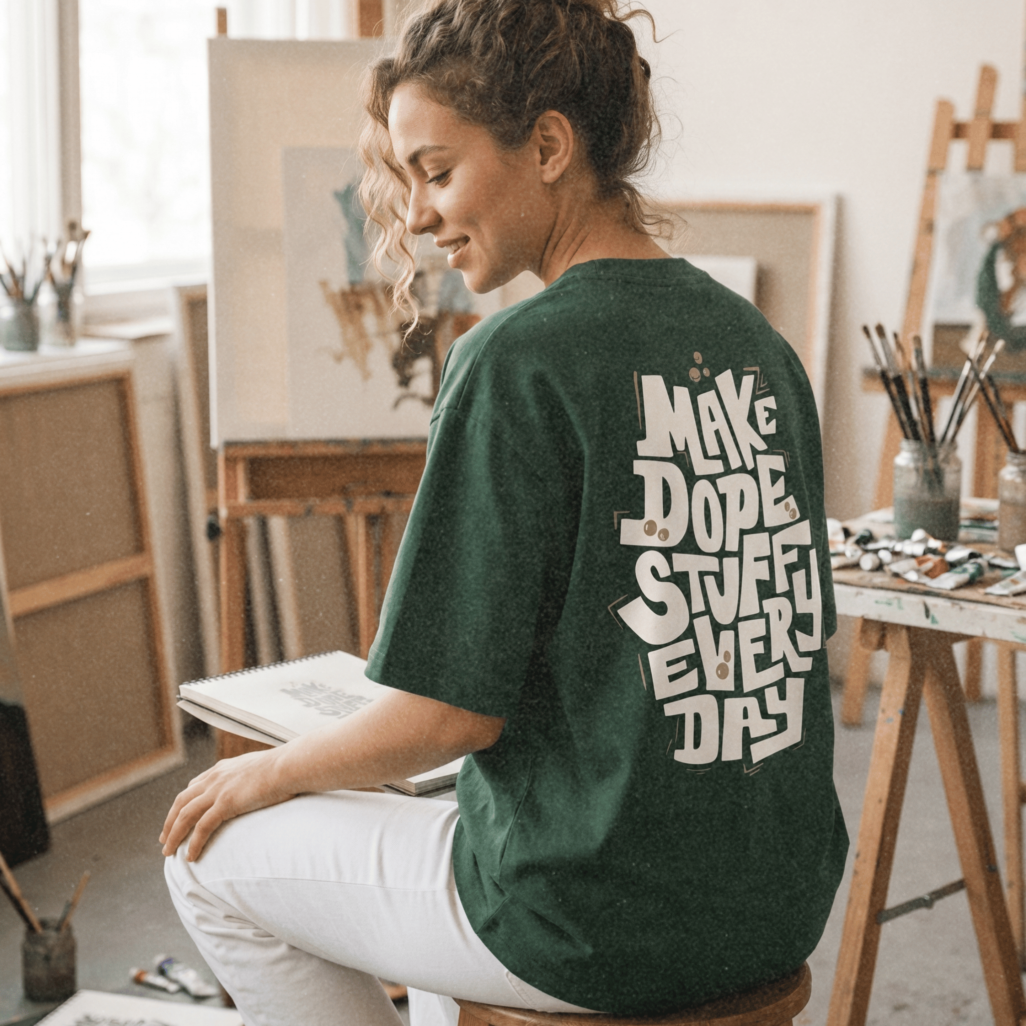 MAKE DOPE STUFF EVERYDAY Forest Tee