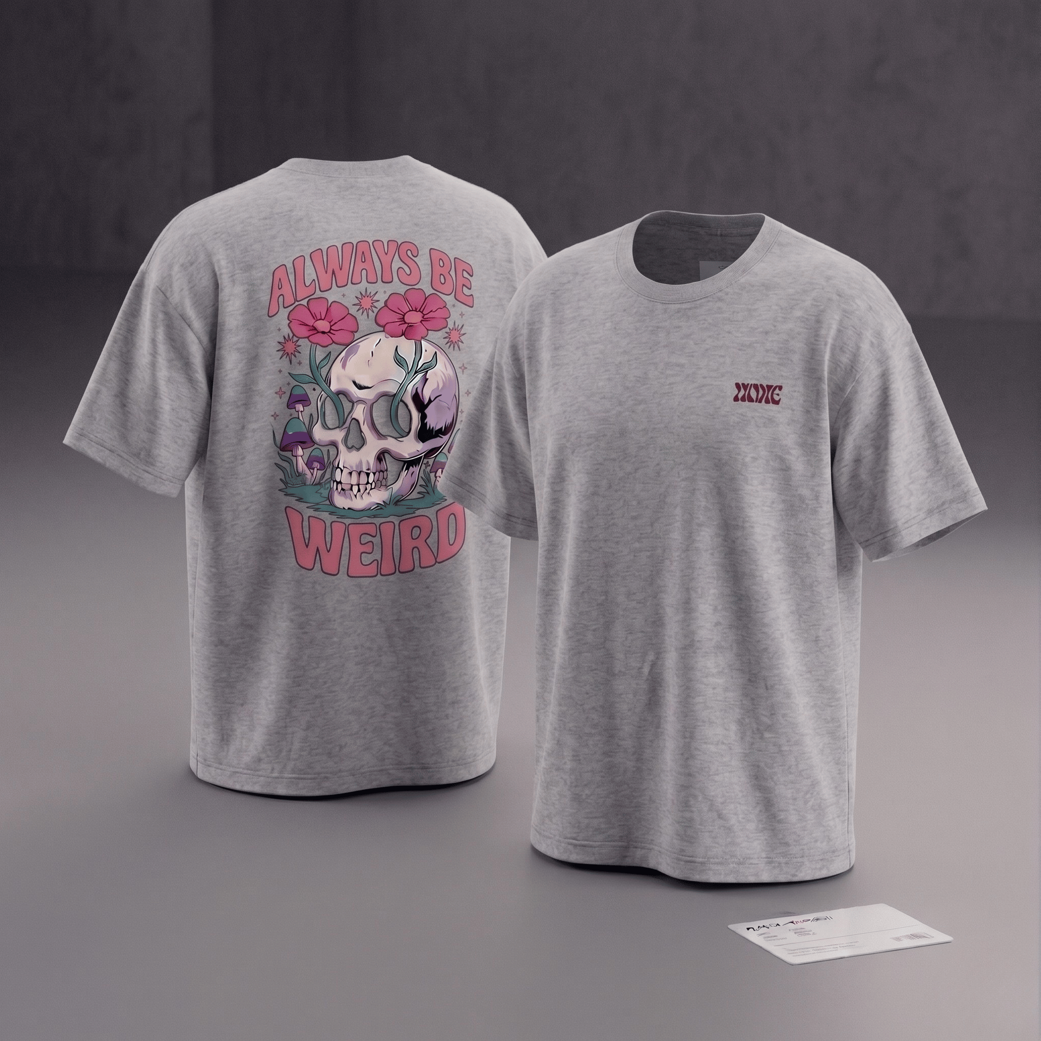 ALWAYS BE WEIRD Skull &  Bloom Tee