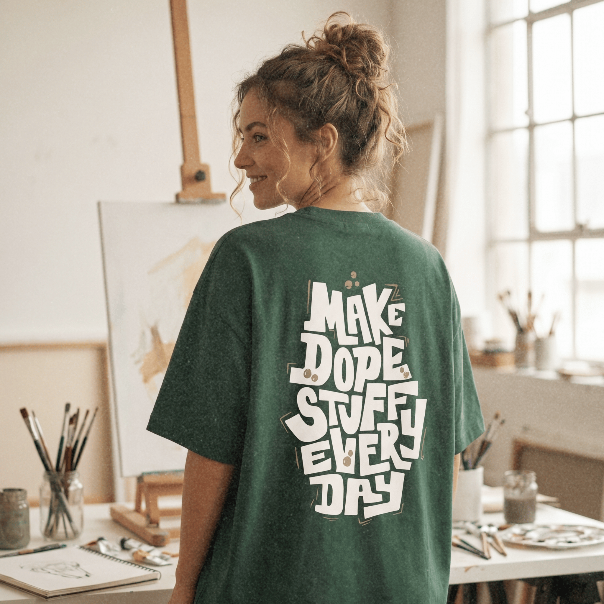 MAKE DOPE STUFF EVERYDAY Forest Tee
