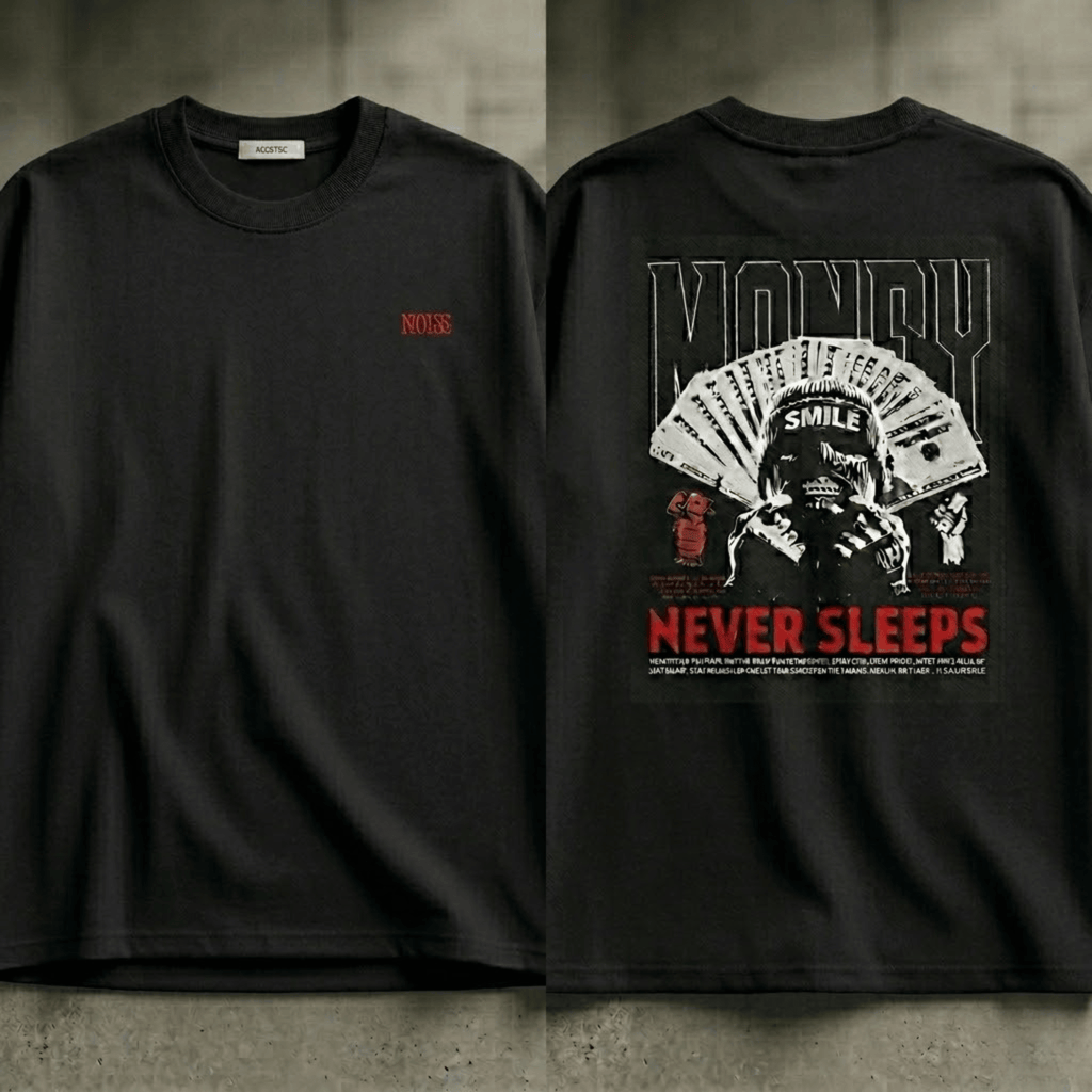 MONEY NEVER SLEEPS TEE