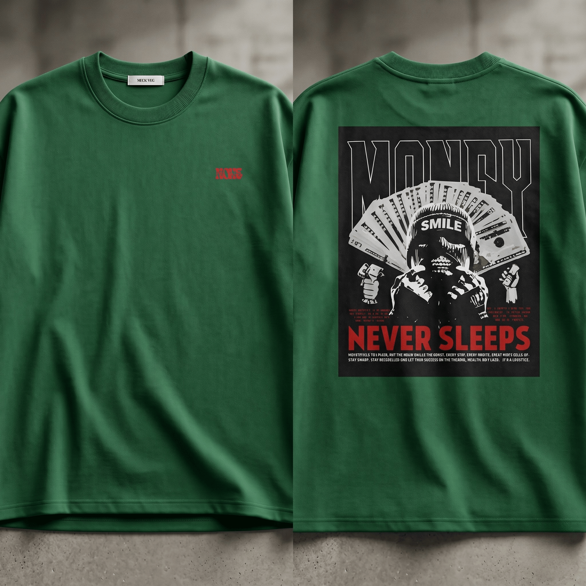 MONEY NEVER SLEEPS TEE