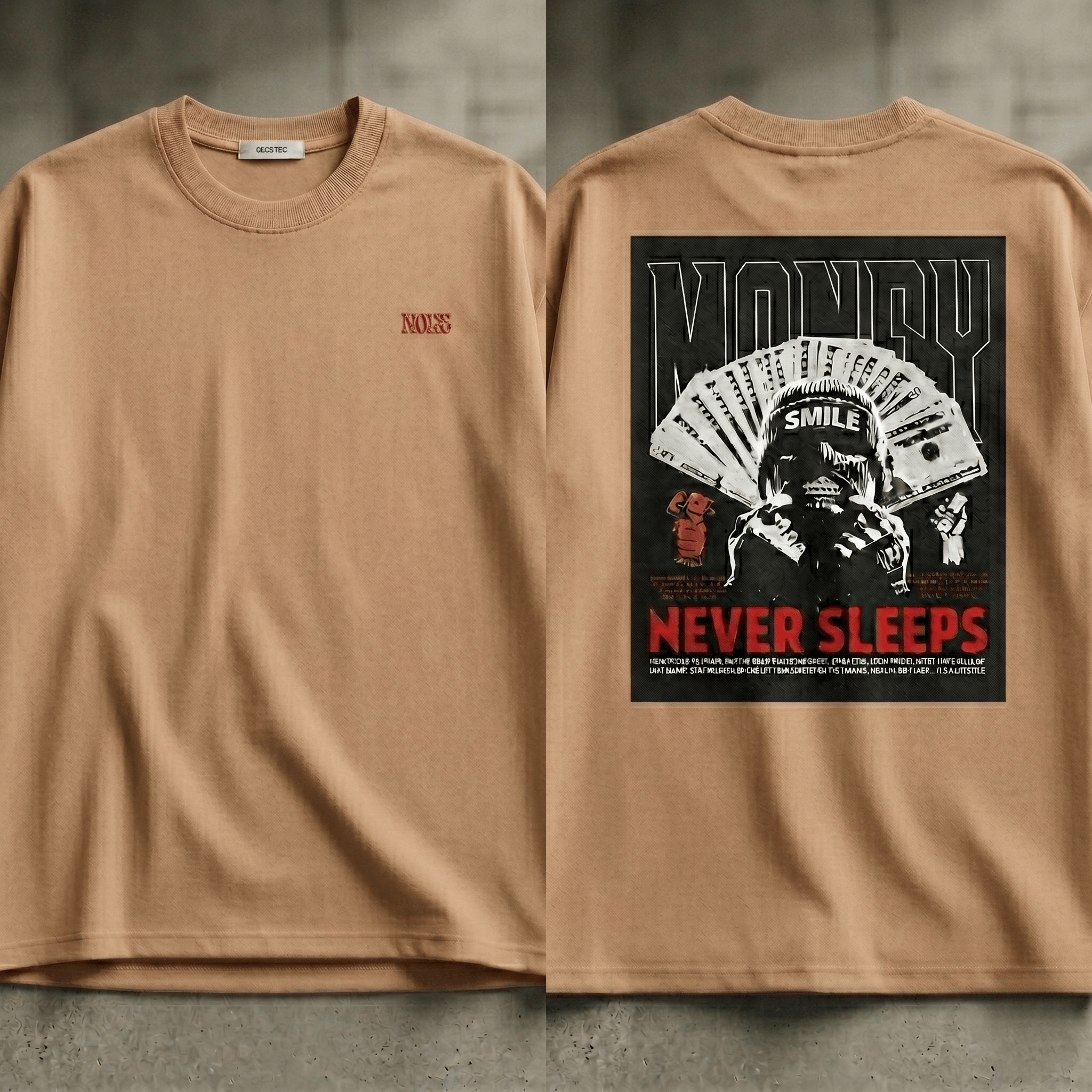 MONEY NEVER SLEEPS TEE