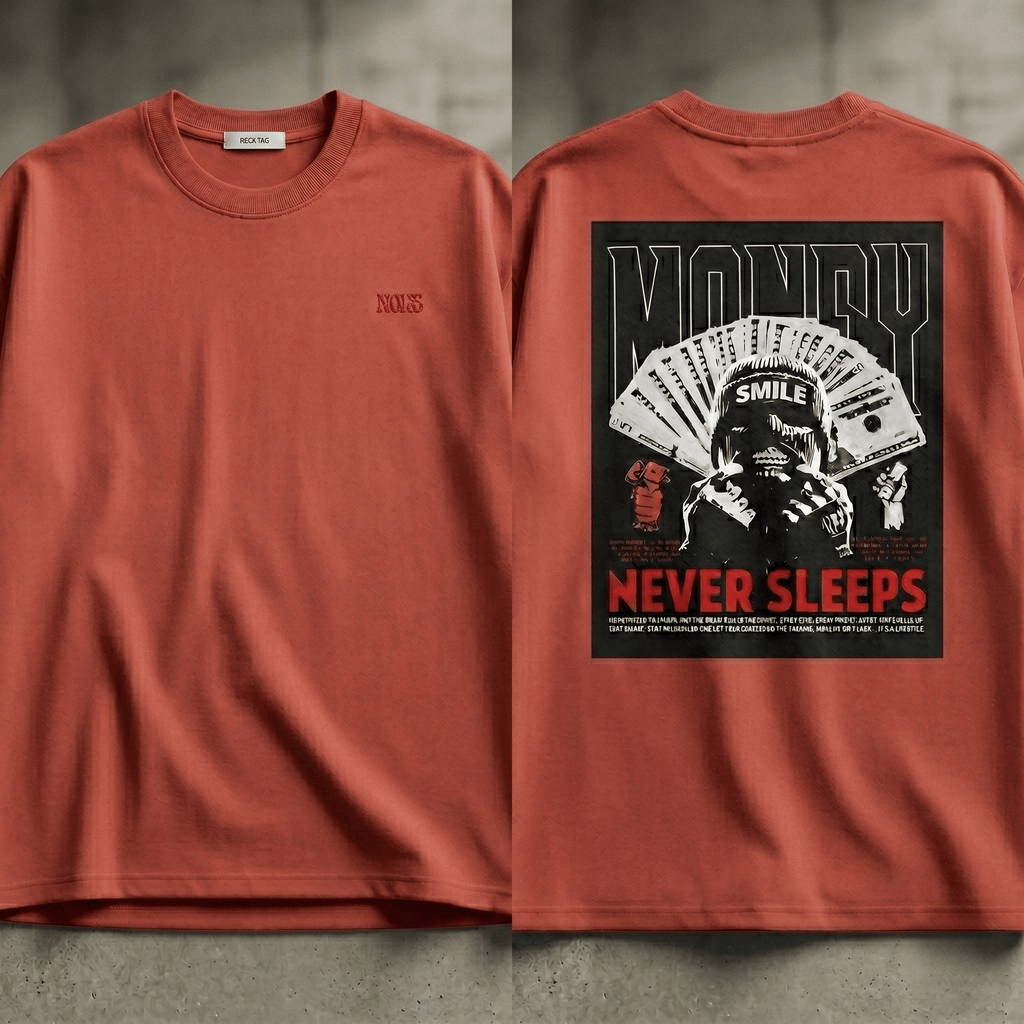 MONEY NEVER SLEEPS TEE