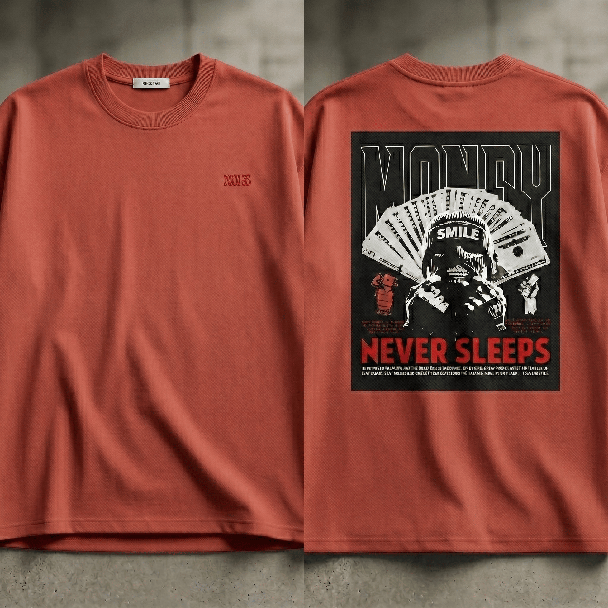 MONEY NEVER SLEEPS TEE